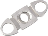 NOŻYCZKI GILOTYNOWE DO CYGARA ZE STALI NIERDZEWNEJ KIESZONKOWE SREBRNE