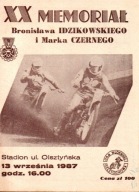 CKM Włókniarz Częstochowa 1987 XX Memoriał Idzikowskiego i Czernego