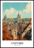 A2 PLAKAT MIASTO OKSFORD OXFORD ANGLIA WIELKA BRYTANIA ENGLAND
