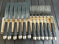 PRZEDWOJENNE NOŻE i WIDELCE OBIADOWE 12-szt. ERNST VOLLMER HILDEN SOLINGEN