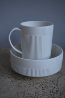 ROSENDAHL KUBEK + MISKA ZESTAW DUET ŚNIADANIOWY DANISH DESIGN PORCELANA NEW