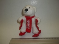 KOLEKCJONERSKA MASKOTKA COCA-COLA MIŚ NA NARTACH 11CM