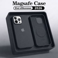 Etui do Apple iPhone 16 Pro Silicone czarny Z LOGO i MagSafe plecki