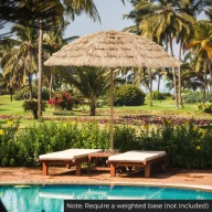 Parasol klasyczny Costway beżowy 196 x 214 cm