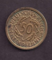 Niemcy - 50 Pfennig 1924 J rok