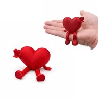 Dekoracyjne Serce 3D z Nogami – Prezent dla Niej i dla Niego na Walentynki