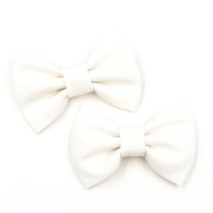 Momilio handmade Spinki do włosów kokardki Sonia kremowe