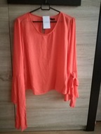 T-SHIRT BLUZKA damska XS RESERVED pomarańczowa