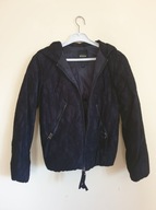 Koronkowa czarna kurtka jesienna zimowa