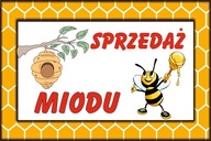 REKLAMA BANER MIÓD PROSTO Z PASIEKI MIODU 120X80