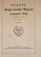 Statut Związku Inwalidów Wojennych Rzeczypospolitej Polskiej poprawiony i
