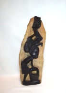 Rzeźba figurka Afrykańska Z Hebanu Dekoracja Ozdoba