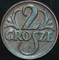 2 grosze 1927 - około menniczy egzemplarz