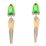 60411 KOLCZYKI 18K POZŁACANE 41/8 MM DIAMOND ELEGANCE