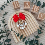 Agrafka broszka do wózka z imieniem