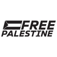 Naklejka bez tła FREE PALESTINE wodoodporna stop war in Gaza od GravArt