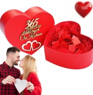 PUDEŁKO SERCE 365 POWODÓW DLA KTÓRYCH CIĘ KOCHAM PREZENT NA WALENTYNKI