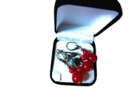 JADEIT NAT+NAT.KORAL -SREBRO PR-925