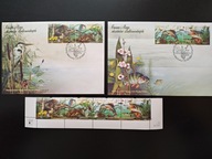 Fauna i flora akwenów słodkowodnych - Fi pasek 3951-4 i 2x koperty FDC