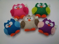 Zawieszka KOLOROWA SOWA -parchatki z filcu SB*