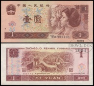BNA - CHINY 1 Yuan 1996 YE 87961478 # P884g # VF/XF