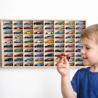 Półka na samochodziki autka resoraki Hot Wheels organizer 80 miejsc