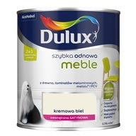 Farba akrylowa do drewna, do mebli Dulux 0,75 l Kremowa Biel satyna