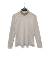 Damski Sweter Półgolf Beżowy Melanż C&A Landhaus |R. M