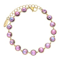 85870 Bransoletka stal chirurgiczna 316L pozł. 18k VITRAIL LIGHT Swarovski