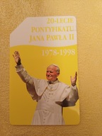 KARTA TELEFONICZNA POLSKA "20 LECIE PONTYFIKATU JANA PAWŁA II 1978 - 1998"