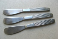 GERLACH wz PASECZKI : szerokie NOŻE do MASŁA kpl 2 sztuki STRASZNIE RZADKIE