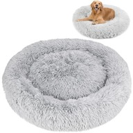JUMI PLUSZOWE OKRĄGŁE LEGOWISKO kojec DLA PSA KOTA poduszka posłanie 80×80