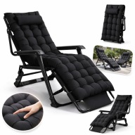 Leżak Ogrodowy Rozkładany Z Poduszką Turystyczny Fotel Krzesło Na Plaże