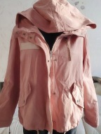 KURTKA NIETOPERZ JASNORÓŻOWA PRĄŻKOWANA nietoperzem flaming flamingiem miła