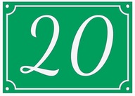 Tabliczka 3D Adresowa z numerem domu zielona 170x120