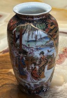 FLAKON WAZON Zhong Guo Zhi Zao RĘCZNIE MALOWANE