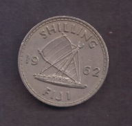 Fidżi Fiji - 1 Shilling 1962 rok