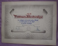 DYPLOM - JUDO - MISTRZOSTWA POLSKI - Gdańsk 1960 ROK AUTOGRAF PREZESA JUDO