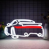 Neon LED na ścianę prezent choinkę dla chłopaka Porsche 911 samochód wtyczk