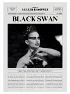 Plakat „Movie Times” – Minimalistyczny Plakat Filmowy w Stylu Gazety