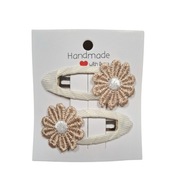 Spinki spineczki do włosów kwiatki 2 szt.