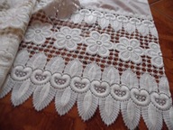 FIRANKA ECRIE Z GIPIURA - 49 cm x 408 cm