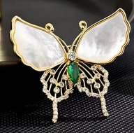 BROSZKA PRZYPINKA PIN motyl motylek muszka owad owadem AGRAFKA oryginalna