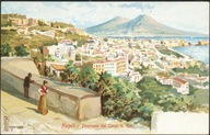 Napoli - Panorama dal Corso V. Em. - Ettore Ragozino Napoli 1910