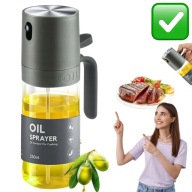 BUTELKA Z DOZOWNIKIEM SPRAY NA OLIWĘ OLEJ 250ml SZKLANY ROZPYLACZ | DATIS