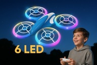 Mini Dron RC dla Dzieci Zabawka i Początkujących z Światłami LED Wewnątrz