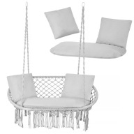 Poduszka na Huśtawkę Ogrodową Bocianie Gniazdo Duża Dwuosobowa Zestaw x 3