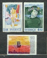 SZWECJA ** SŁANIA, malarstwo Mi 1034-36