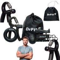 ZESTAW TRENINGOWY 5W1 DO ĆWICZEŃ DŁONI I RĄK DRFIT ŚCISKACZ TRENER OPÓR