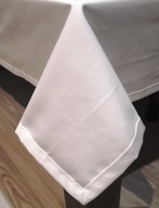 Obrus biały, bawełna satynowa 140x256 cm Gładki